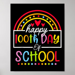 Glücklicher 100. Schullehrer Kinder 100 Tage lang Poster