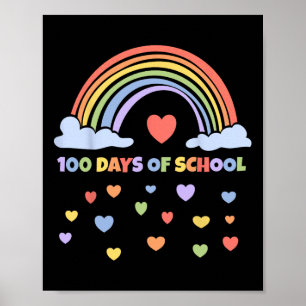 Glücklicher 100. Schullehrer Kinder 100 Tage lang Poster