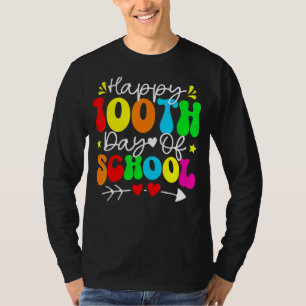 Glücklicher 100. Schullehrer Kinder glücklich 100 T-Shirt