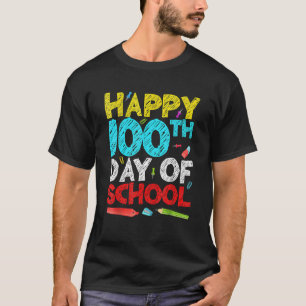 Glücklicher 100. Schullehrer Kinder glücklich 100  T-Shirt