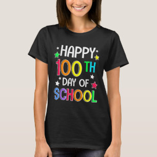 Glücklicher 100. Schultag 100 Tage intelligenter L T-Shirt