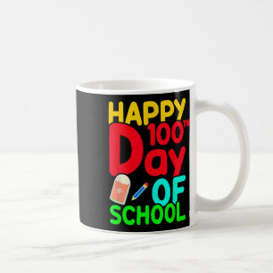 Glücklicher 100. Schultag 100 Tage Niedliche Schül Kaffeetasse