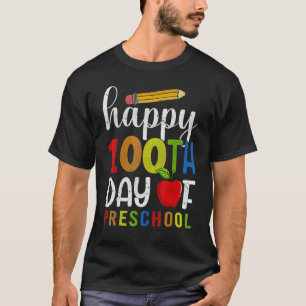 Glücklicher 100. Schultag 100 Tage Vorschule T T-Shirt