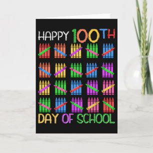 Glücklicher 100. Schultag für Lehrer Kinder 100 Ta Karte