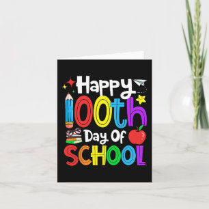 glücklicher 100. Schultag Kinder Lehrer 1 Karte