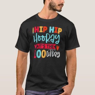 Glücklicher 100. Schultag Kindergarten Lehrer Jung T-Shirt