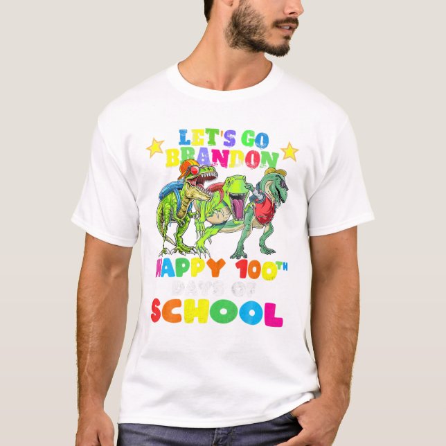 Glücklicher 100. Schultag T-Shirt (Vorderseite)