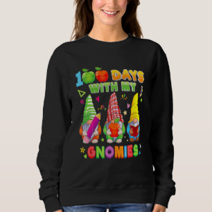 Glücklicher 100. Tag der Schule Drei Gnomen virtue Sweatshirt