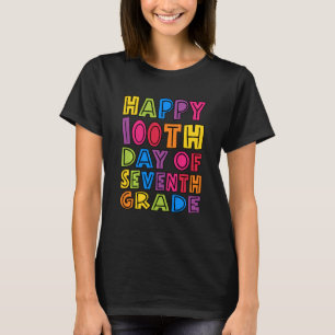 Glücklicher 100. Tag der siebten Klasse Lehrer Kin T-Shirt