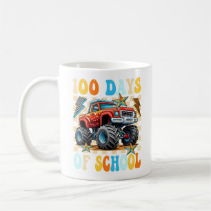 Glücklicher 100 Tage des Schul-Monster-Trucks Kaffeetasse