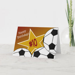 Glücklicher 10. Geburtstag, Fußballstar! Karte