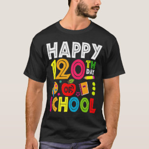 Glücklicher 120. Schullehrertag Regenbogen 120 Tag T-Shirt