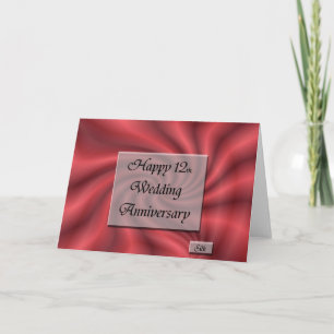 Glücklicher 12. Hochzeitstag Karte