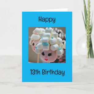 GLÜCKLICHER "13. GEBURTSTAG" EINEM SÜSSEN JUNGEN M KARTE