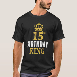 Glücklicher 15. Geburtstag König 15 Jahre alter Pa T-Shirt