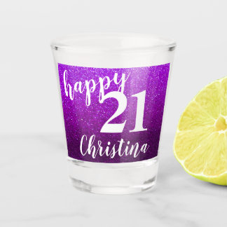 Glücklicher 21. Geburtstag Juristischer Drink Age Schnapsglas
