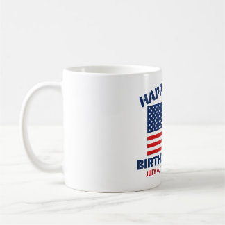 GLÜCKLICHER 250. GEBURTSTAG USA KAFFEETASSE