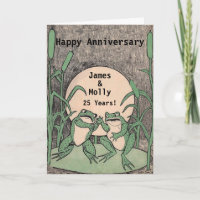 Glücklicher 25. Jahrestags-grüne