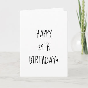 Glücklicher 29. Geburtstag erneut Haftungsausschlu Karte