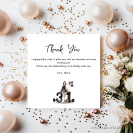 glücklicher 31. Geburtstag, danke Karte