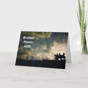 **GLÜCKLICHER 40. GEBURTSTAG BROTHER** KARTE