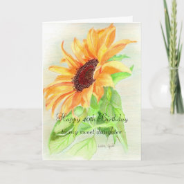 Glücklicher 40. Geburtstag Karte