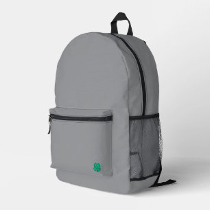 Glücklicher 4-Blatt-Irischer-Klee grauer Rucksack