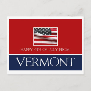 glücklicher 4. Juli aus Vermont Postkarte