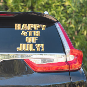 Glücklicher 4. Juli Konturaufkleber Aufkleber