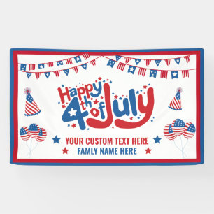 GLÜCKLICHER 4. JULY BANNER