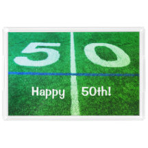 Glücklicher 50. Geburtstag Garten Linie Fußballpla