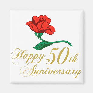 Glücklicher 50. Jahrestag Magnet