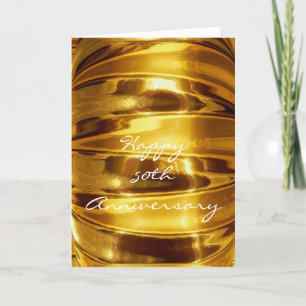 Glücklicher 50-jähriger Jubiläum in Sparkling Gold Karte