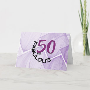 Glücklicher 50. und fantastischer Geburtstag Typog Karte