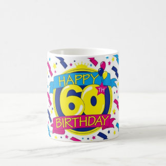 glücklicher 60. Geburtstag Tasse