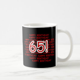 Glücklicher 65. Geburtstag Kaffeetasse