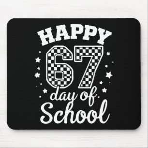 Glücklicher 67. Schultag Schüler Lehrer Kinder 100 Mousepad