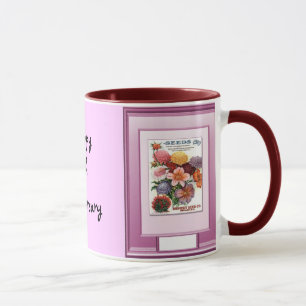 Glücklicher 6. Jahrestag, Blumen für Blumensträuße Tasse