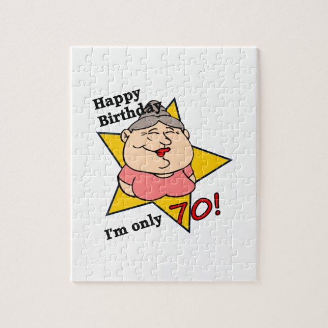 Glücklicher 70. Geburtstag Puzzle (Vertikal)