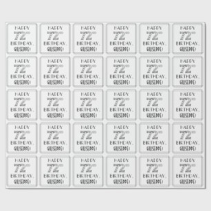 GLÜCKLICHER 72. GEBURTSTAG; Art-Déco-Stil; Individ Geschenkpapier