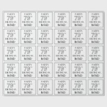 GLÜCKLICHER 79. GEBURTSTAG; Art-Déco-Stil; Individ