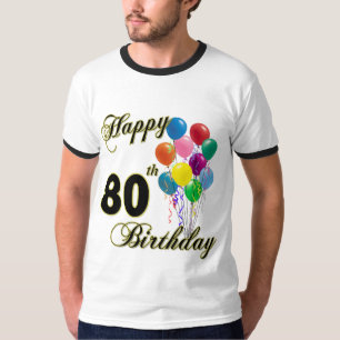 Glücklicher 80. Geburtstags-T - Shirt