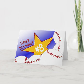 Glücklicher 8. Geburtstag, Schläger! Karte