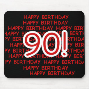 Glücklicher 90. Geburtstag Mousepad