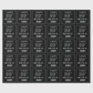 GLÜCKLICHER 99. GEBURTSTAG; Art-Déco-Stil mit Indi Geschenkpapier