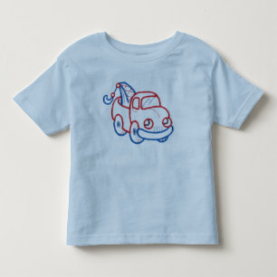 Glücklicher Abschleppwagen Kleinkind T-shirt