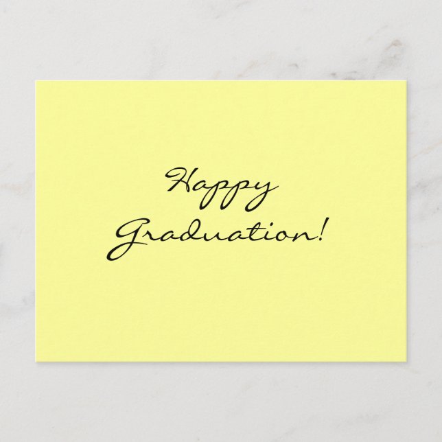 Glücklicher Abschluss! Postkarte (Vorderseite)