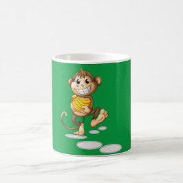 glücklicher Affe Kaffeetasse