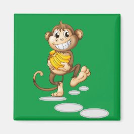 glücklicher Affe Magnet