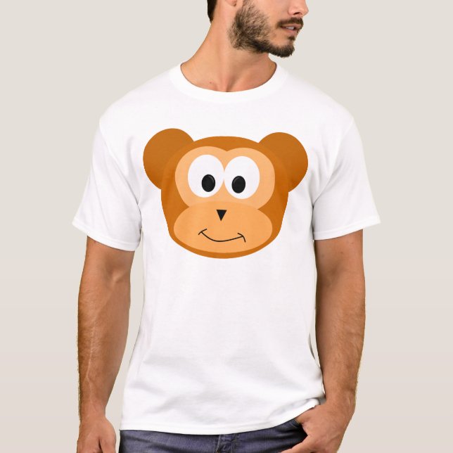 Glücklicher Affe T-Shirt (Vorderseite)